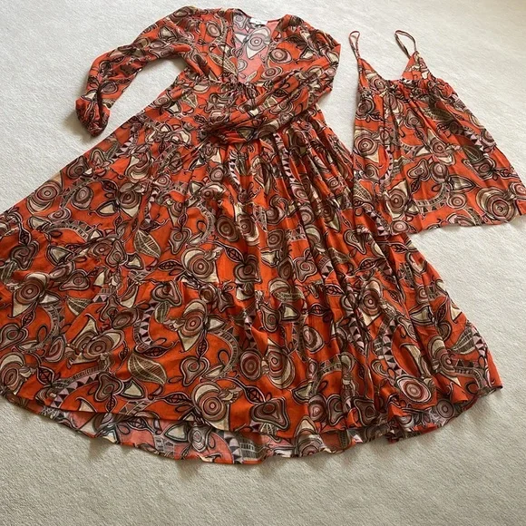 A.L.C. 2 piece long flowing dress size 6 - Picture 2 of 12